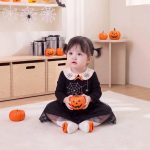 【80-120cm】ワンピース 女の子 ハロウィン クモ柄 チュール - 画像 (3)