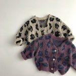 【80-130cm】カーディガン キッズ 花柄 カジュアル