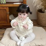 【66-90cm】ロンパース ベビー 花柄 折り襟 - 画像 (5)