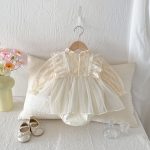 【66-90cm】ロンパース ベビー レース プリンセス - 画像 (8)