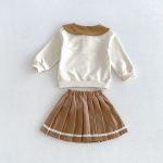 【73-100cm】トップス＆スカート 女の子 可愛い フラワー - 画像 (9)