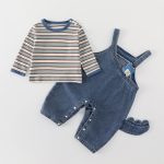 【73-100cm】サロペット+トップス ベビー 恐竜柄 かわいい - 画像 (14)