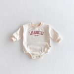 【66-90cm】ロンパース ベビー 可愛い 英字柄 - 画像 (5)