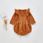 【66-100cm】ロンパース ベビー 暖かい フリル - 画像 (8)