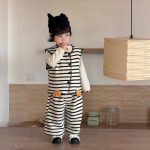 【73-110cm】ニットベスト＋パンツ 男の子  ペンギン ストライプ - 画像 (4)