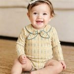 【66-90cm】ロンパース ベビー レトロ 総柄 - 画像 (6)