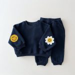 【73-110cm】セットアップ キッズ 刺繍 サンフラワー - 画像 (9)