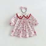 【66-130cm】ロンパースorワンピース ベビー 姉妹服 ローズ柄 - 画像 (6)