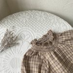 【66-90cm】ロンパース ベビー レトロ チェック - 画像 (8)