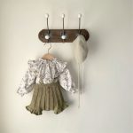 【66-90cm】ロンパース ベビー レトロ 小花柄 - 画像 (12)