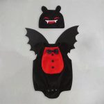 【70-100cm】ロンパース ベビー 帽子付け ハロウィン コウモリ - 画像 (4)