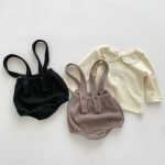 【66-100cm】トップスorサロペット ベビー 可愛い 無地 - 画像 (6)
