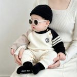 【66-90cm】ロンパース ベビー カラーバリ ドッグ柄 - 画像 (3)