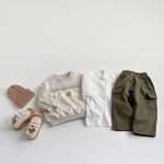 【80-130cm】トレーナー キッズ 韓国風 クマ柄 - 画像 (7)