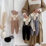【66-90cm】セットアップ ベビー ワッフル ボーダー - 画像 (12)