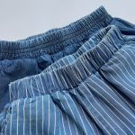 【80-130cm】パンツ キッズ ボーダー柄 薄手 イージー - 画像 (12)