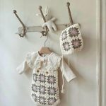 【66-90cm】サロペット ベビー 花刺繡 ニット - 画像 (6)