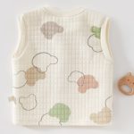 【66-90cm】ベスト ベビー 暖かい クマプリント - 画像 (5)