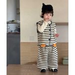 【73-110cm】ニットベスト＋パンツ 男の子  ペンギン ストライプ - 画像 (7)