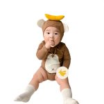 【66-90cm】ロンパース&帽子 ベビー バナナ かわいい - 画像 (10)