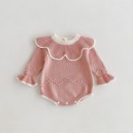 【66-90cm】ロンパース ベビー フリル ニット 可愛い - 画像 (7)