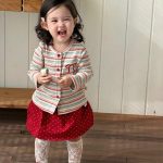 【73-100cm】カーディガンorスカート 女の子 カラフル ボーダー ドット
