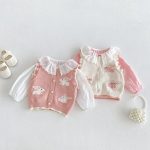 【80-110cm】ベスト 女の子 キュート ウサギ