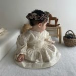 【73-100cm】ワンピース ベビー 韓国風 レトロ プリンセス