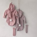 【66-90cm】ロンパース＆帽子＆ソックス ベビー 3点セット 可愛い ウサギさん - 画像 (8)