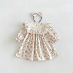 【66-130cm】 ロンパースorワンピース 女の子 姉妹服 プリンセス 総柄 - 画像 (5)