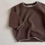 【80-130cm】セーター キッズ 配色 ニット シンプル - 画像 (5)