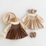【73-110cm】シャツorワンピース 女の子 レトロ 刺繡 - 画像 (5)