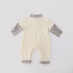 【66-90cm】ロンパース ベビー レイヤード ドッグ柄 - 画像 (5)