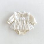 【66-90cm】ロンパース ベビー レース プリンセス - 画像 (3)
