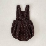 【66-100cm】サロペット ベビー ドット柄 ロンパース コディネート - 画像 (12)