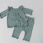 【66-90cm】セットアップor帽子 ベビー フリル 無地 - 画像 (7)