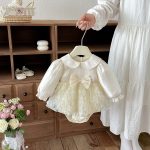 【66-90cm】ロンパース ベビー リボン付き ローズ - 画像 (9)