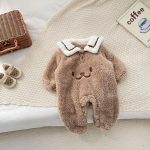 【66-90cm】ロンパース ベビー もこもこ クマ - 画像 (4)