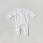 【66-90cm】ロンパースor帽子 ベビー ワッフル 無地 - 画像 (5)