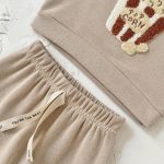 【66-100cm】スウェット＋パンツ 2点セットベビー ポップコーン 刺繍 - 画像 (6)
