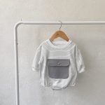 【66-90cm】ロンパース ベビー ボーダー 大容量ポケット付き - 画像 (19)