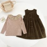 【80-130cm】インナーorワンピース 女の子 コーディネート レトロ スタイル - 画像 (3)