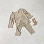 【66-90cm】セットアップ ベビー リブ 無地 - 画像 (8)