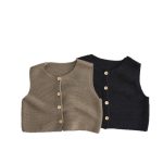 【80-130cm】ベスト キッズ ノースリーブ ニット - 画像 (4)
