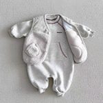 【66-90cm】オールインワン ベビー ポケット付き カジュアル - 画像 (5)