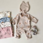 【66-90cm】ロンパース ベビー 可愛い 総柄 - 画像 (7)