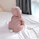 【66-90cm】ロンパース＆帽子＆ソックス ベビー 3点セット 可愛い ウサギさん - 画像 (9)