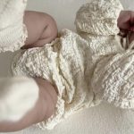 【66-90cm】ロンパース ベビー ナチュラル しわ生地 - 画像 (12)