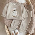 【66-100cm】スウェット＋パンツ 2点セット ベビー ひつじ刺繍 - 画像 (13)