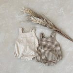 【66-90cm】サロペット ロンパース ベビー ナチュラル コーデュロイ